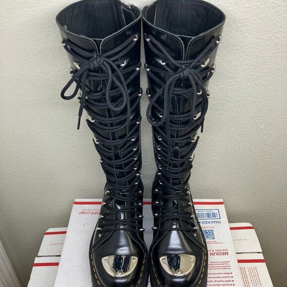 Dr. Martens 1b60 Max Lace LTT boots US 5.5 britain platform jadon aggy 1420 quad - Picture 2 of 15